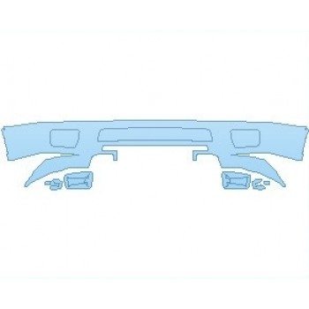 PAINT PROTECTION KIT - 2020 NISSAN TITAN XD PRO 4X  LOWER BUMPER - PRECUT PPF CLEAR BRA WRAP
