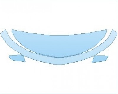 PAINT PROTECTION KIT - 2021 CHEVROLET IMPALA LS (WRAPPED EDGES) HOOD - PRECUT PPF CLEAR BRA WRAP