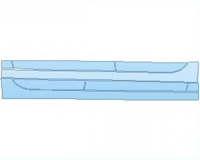 PAINT PROTECTION KIT - 2021 CHEVROLET IMPALA LS ROCKER PANELS - PRECUT PPF CLEAR BRA WRAP