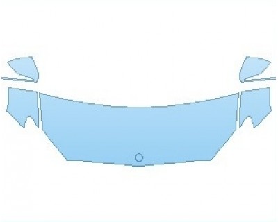 PAINT PROTECTION KIT - 2023 MERCEDES C CLASS AMG C63 COUPE HOOD (NO WRAPPED EDGES) - PRECUT PPF CLEAR BRA WRAP