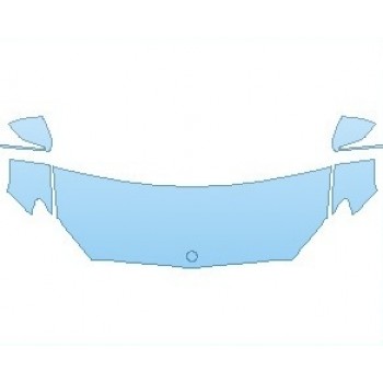 PAINT PROTECTION KIT - 2023 MERCEDES C CLASS AMG C63 COUPE HOOD (WRAPPED EDGES) - PRECUT PPF CLEAR BRA WRAP