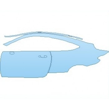 PAINT PROTECTION KIT - 2023 MERCEDES C CLASS AMG C63 COUPE REAR QUARTER PANEL & DOOR LEFT SIDE - PRECUT PPF CLEAR BRA WRAP