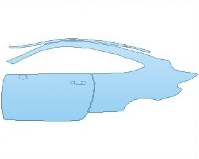 PAINT PROTECTION KIT - 2023 MERCEDES C CLASS AMG C63 COUPE REAR QUARTER PANEL & DOOR LEFT SIDE - PRECUT PPF CLEAR BRA WRAP