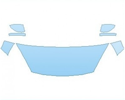 PAINT PROTECTION KIT - 2023 FORD ESCAPE SE SPORT HYBRID HOOD (NO WRAPPED EDGES) - PRECUT PPF CLEAR BRA WRAP