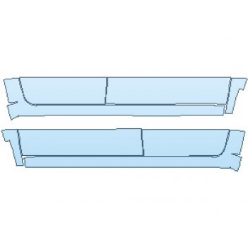 PAINT PROTECTION KIT - 2021 RAM 1500 CLASSIC EXPRESS ROCKER PANELS QUAD CAB - PRECUT PPF CLEAR BRA WRAP