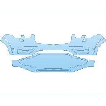 PAINT PROTECTION KIT - 2022 VOLVO XC90 INSCRIPTION BUMPER WITH WASHERS AND SENSORS - PRECUT PPF CLEAR BRA WRAP