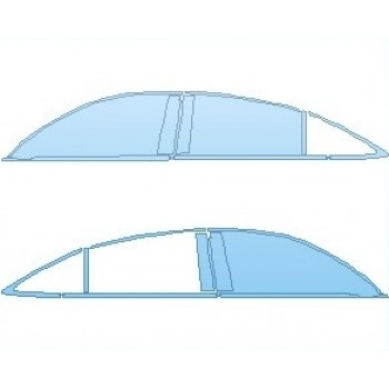 PAINT PROTECTION KIT - 2023 MERCEDES GLE CLASS AMG 53 COUPE WINDOW TRIM & B PILLARS - PRECUT PPF CLEAR BRA WRAP