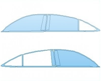 2023 MERCEDES GLE CLASS AMG 53 COUPE WINDOW TRIM & B PILLARS