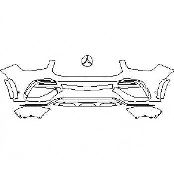 2021 MERCEDES GLE CLASS AMG 53 COUPE BUMPER KIT WITH SENSORS