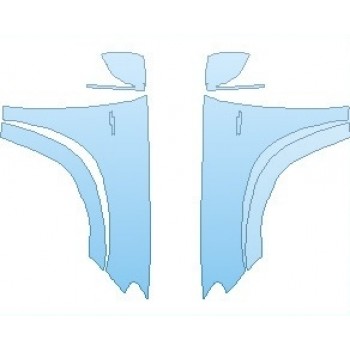 Precut PPF Kit – Clear Bra Paint Protection Film PAINT PROTECTION KIT - 2021 MERCEDES GLE CLASS AMG 53 COUPE FULL FENDERS WITH TURBO EMBLEM (NO WRAPPED EDGES) - PRECUT PPF CLEAR BRA WRAP