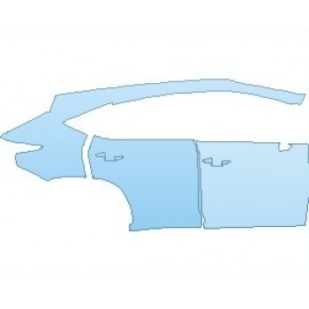 PAINT PROTECTION KIT - 2021 LEXUS NX 300 F SPORT REAR QUARTER AND DOORS RIGHT - PRECUT PPF CLEAR BRA WRAP