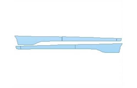 PAINT PROTECTION KIT - 2027 FORD EDGE TITANIUM ROCKER PANELS - PRECUT PPF CLEAR BRA WRAP
