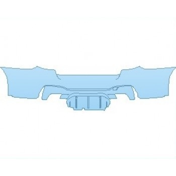 Precut PPF Kit – Clear Bra Paint Protection Film PAINT PROTECTION KIT - 2020 BMW M5 SEDAN REAR BUMPER - INVISIBLEMASK - 3M PAINT PROTECTION