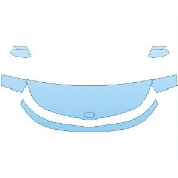 PAINT PROTECTION KIT - 2021 KIA SOUL LX HOOD (WRAPPED EDGES) - PRECUT PPF CLEAR BRA WRAP