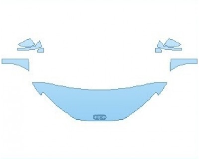 PAINT PROTECTION KIT - 2021 AUDI R8 V10 PERFORMANCE SPYDER HOOD (NO WRAPPED EDGES) - PRECUT PPF CLEAR BRA WRAP