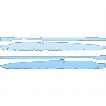 PAINT PROTECTION KIT - 2021 AUDI R8 V10 PERFORMANCE SPYDER ROCKER PANELS - PRECUT PPF CLEAR BRA WRAP