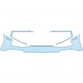PAINT PROTECTION KIT - 2021 AUDI R8 V10 PERFORMANCE SPYDER REAR BUMPER - PRECUT PPF CLEAR BRA WRAP
