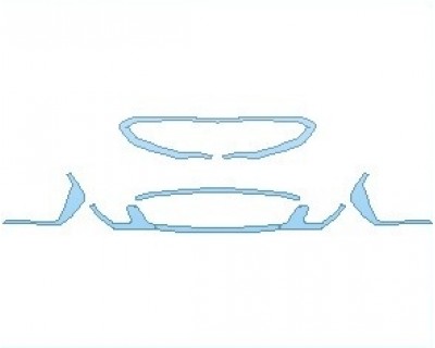 PAINT PROTECTION KIT - 2023 KIA STINGER GT-LINE GRILLE & CHROME TRIM - PRECUT PPF CLEAR BRA WRAP