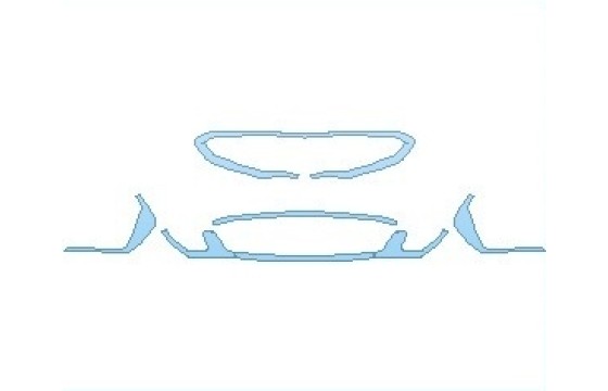 PAINT PROTECTION KIT - 2023 KIA STINGER GT-LINE GRILLE & CHROME TRIM - PRECUT PPF CLEAR BRA WRAP
