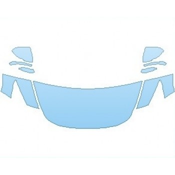 PAINT PROTECTION KIT - 2022 KIA STINGER GT-LINE HOOD (WRAPPED EDGES) - PRECUT PPF CLEAR BRA WRAP