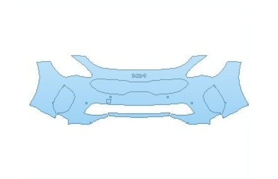PAINT PROTECTION KIT - 2023 KIA STINGER GT-LINE BUMPER WITH SENSORS - PRECUT PPF CLEAR BRA WRAP