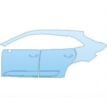 PAINT PROTECTION KIT - 2023 PORSCHE MACAN BASE REAR QUARTER PANEL & DOORS LEFT SIDE - PRECUT PPF CLEAR BRA WRAP