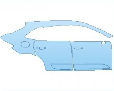 PAINT PROTECTION KIT - 2022 PORSCHE MACAN BASE REAR QUARTER PANEL & DOORS RIGHT SIDE - PRECUT PPF CLEAR BRA WRAP