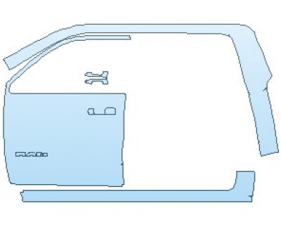 PAINT PROTECTION KIT - 2022 RAM 1500 REBEL CAB DOOR SURROUND AND FRONT DOOR LEFT - PRECUT PPF CLEAR BRA WRAP
