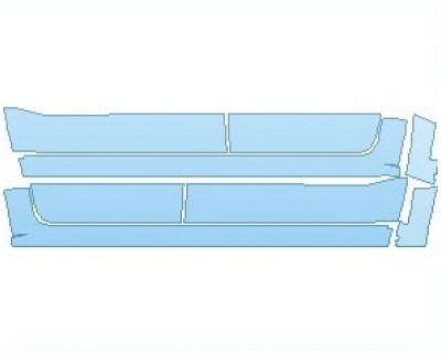 PAINT PROTECTION KIT - 2022 RAM 1500 REBEL ROCKER PANELS QUAD CAB - PRECUT PPF CLEAR BRA WRAP