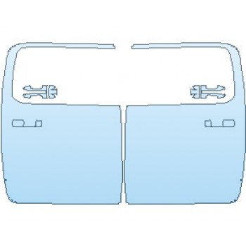 PAINT PROTECTION KIT - 2022 RAM 1500 REBEL DOORS REAR CREW CAB - PRECUT PPF CLEAR BRA WRAP