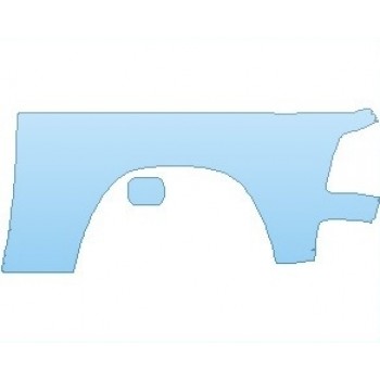 PAINT PROTECTION KIT - 2022 RAM 1500 REBEL BED SIDE 6FT 4IN LEFT FUEL OPENING MUST BE CUT BY HAND - PRECUT PPF CLEAR BRA WRAP