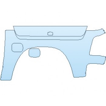 PAINT PROTECTION KIT - 2022 RAM 1500 REBEL BED SIDE WITH RAMBOX LEFT - PRECUT PPF CLEAR BRA WRAP