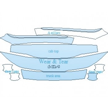 PAINT PROTECTION KIT - 2023 KIA K5 GT COMMON WEAR AREA KIT - PRECUT PPF CLEAR BRA WRAP