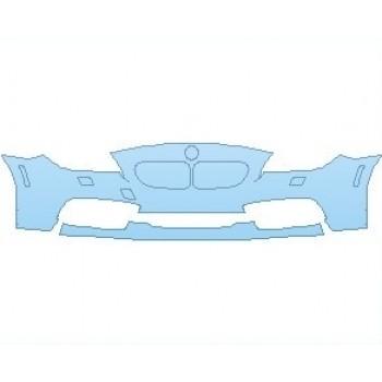 PAINT PROTECTION KIT - 2019 BMW 6 SERIES BASE CONVERTIBLE BUMPER WITH WASHERS - PRECUT PPF CLEAR BRA WRAP