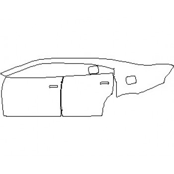 2022 DODGE CHARGER SE REAR QUARTERS AND DOORS LEFT