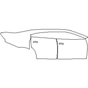 2023 DODGE CHARGER SXT REAR QUARTERS AND DOORS RIGHT