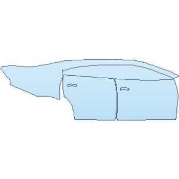 PAINT PROTECTION KIT - 2020 DODGE CHARGER SXT REAR QUARTERS AND DOORS RIGHT - INVISIBLEMASK - 3M PAINT PROTECTION