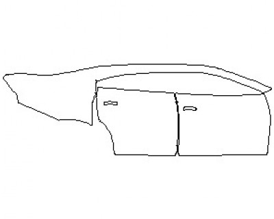 2021 DODGE CHARGER SE REAR QUARTERS AND DOORS RIGHT