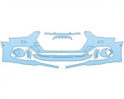 PAINT PROTECTION KIT - 2021 AUDI RS5 COUPE BUMPER WITH WASHERS AND SENSORS - PRECUT PPF CLEAR BRA WRAP