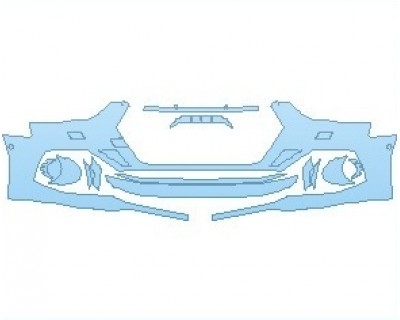 2022 AUDI RS5 COUPE BUMPER WITH WASHERS AND SENSORS