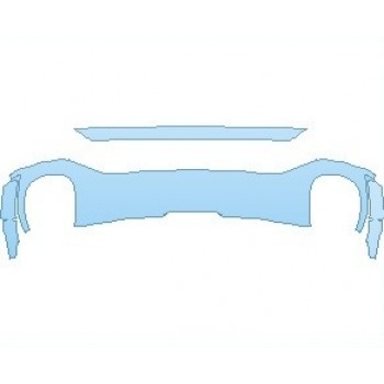 PAINT PROTECTION KIT - 2021 AUDI RS5 COUPE REAR DIFFUSER - PRECUT PPF CLEAR BRA WRAP