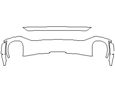 2022 AUDI RS5 COUPE REAR DIFFUSER
