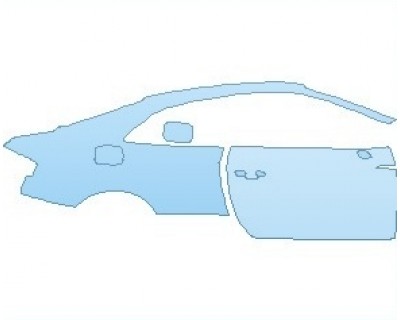 PAINT PROTECTION KIT - 2021 AUDI RS5 COUPE REAR QUARTER PANEL AND DOOR RIGHT SIDE - PRECUT PPF CLEAR BRA WRAP