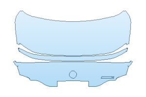 2027 BMW 2 SERIES M240I COUPE REAR DECK LID WITH 240 I EMBLEM