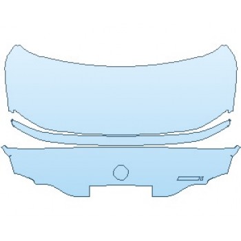 Precut PPF Kit – Clear Bra Paint Protection Film PAINT PROTECTION KIT - 2025 BMW 2 SERIES M240I COUPE REAR DECK LID WITH 240 I EMBLEM - PRECUT PPF CLEAR BRA WRAP