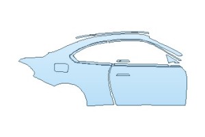 2027 BMW 2 SERIES M240I COUPE REAR QUARTER PANEL WITH DOOR RIGHT SIDE
