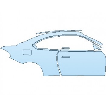 PAINT PROTECTION KIT - 2025 BMW 2 SERIES M240I COUPE REAR QUARTER PANEL WITH DOOR RIGHT SIDE - PRECUT PPF CLEAR BRA WRAP