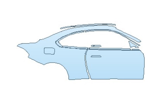Precut PPF Kit – Clear Bra Paint Protection Film PAINT PROTECTION KIT - 2026 BMW 2 SERIES M240I COUPE REAR QUARTER PANEL WITH DOOR RIGHT SIDE - PRECUT PPF CLEAR BRA WRAP