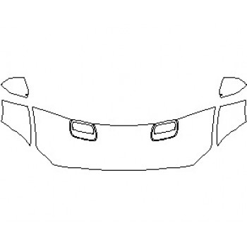 2020 FORD MUSTANG ECOBOOST PREMIUM COUPE HOOD (NO WRAPPED EDGES)