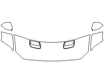 2023 FORD MUSTANG ECOBOOST COUPE HOOD (NO WRAPPED EDGES)